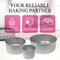 Tall Round Cake Pans - 4 Inch, 6 Inch, 8 Cake Pan Set for 3 Tiered Aluminum Pans Sets for Baking Wedding,Birthday Cakes,Leak Proof & Straight Side, Non-toxic & Dishwasher Safe
